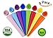 Ice Pop Mold Set By Golden Spoon: Colorful Flexible & Durable Popsicle Makers-BPA Free, FDA Approved & Food Grade Material-Mess-Free Freezing & Easy Cleanup-Wonderful Gift Idea (Set of 8)