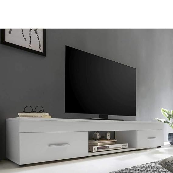 Pharao24 TV Unterschrank in Weiß 160 cm breit