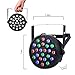 YRLED DJ Stage Par RGB LED Lights Sound Activated, Party Lights 24W DMX512 Stage Lighting with Full RGB Color for Club DJ Show DiscoWedding