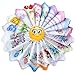 FTSUCQ Womens/Girls Vintage Multi Floral Wedding Party Cotton Handkerchiefs