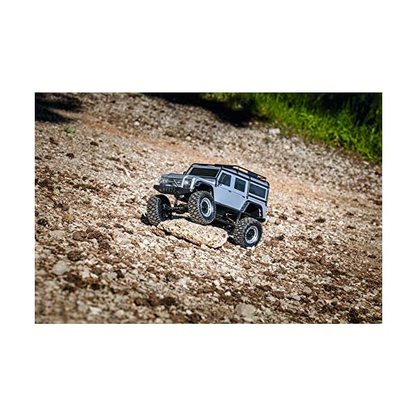 Carson 1:8 Land Rover Defender 100% RTR Silber, Ferngesteuertes Auto, RC Fahrzeug, inkl. Batterien und Fernsteuerung… – Bild 5