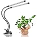 Plant Light , 20W USB Powered Dual Head LED Grow Light with 40 LEDs , 5 Dimming Levels , 3 Lighting Modes , 3/6/12H Timer Flexible Gooseneck Clip On Grow Lamp for Indoor Plants / Garden / Hydroponics