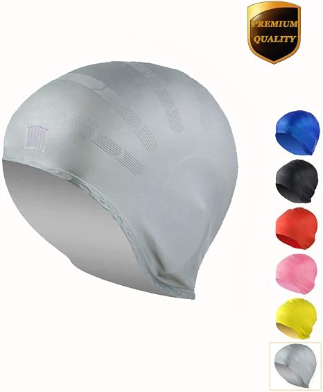 Amazon Com Cosoof Silicone Swimming Caps For Long Hair