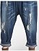 Mordenmiss Women's New Casual Wide Leg Pants Side Pockets Denim Haren Pants Large Style 1-Blue