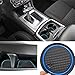 Auovo Anti-dust Mats for Charger Accessories 2021 2015-2020 Car Cup Holder Inserts,Center Console Liner,Door Pocket Liner Mat Premium Custom Interior(24pcs/Set, Upgrade) (Blue Trim)