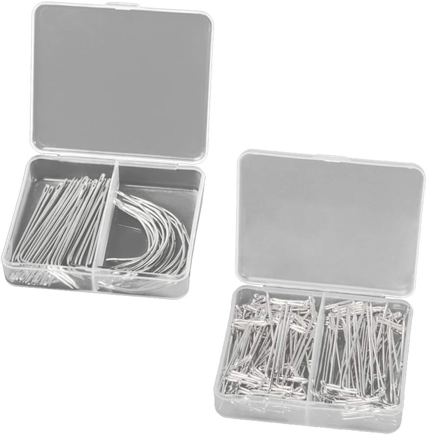 SUPVOX 170 Pieces Wig Making Pins Needles Set Wig T Pins