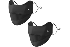 HYMEILUELY Winter UV Face Mask Windproof Breathable Washable Sun Protection Face Shield for Men Women Running Cycling Hiking Working