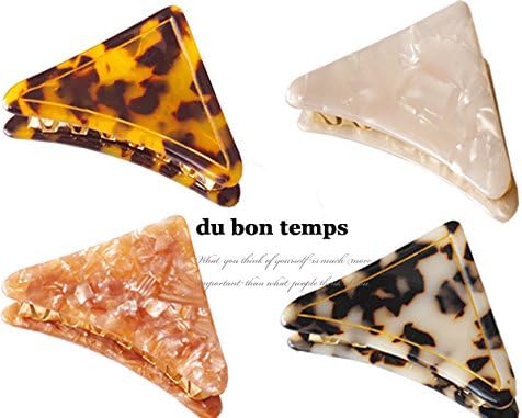 Amazon べっ甲風三角モチーフバンスクリップ ヘアクリップ サンカクヘアクリップ ホワイト シェル風 バレッタ クリップ 通販