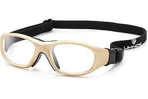 UKNOW Sports Goggles, Anti Fog Protective Eyewear, UV Protection Sports Glasses for Basketball, Racquetball, Pickleball