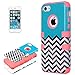 iPhone 5C Case, KEEDA Hybrid High Impact Tribal Soft TPU + Hard PC Case Cover for iPhone 5C - Pink