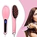 Hair Straightener Brush Ceramic Heating Hair Straightening Brush Temperature Display Anti-scald Effective Hair Comb Pink Color Available