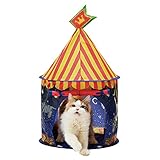 Necoichi Cat Tent (Night Carousel) Bed, Condo, Cave, House for CAT