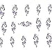 Sandistore Fashionable Water Transfer Slide Decal Sticker Nail (XF1423)