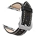 Apple Watch Band, 42mm Cowhide Genuine Leather iwatch Strap Replacement Band with Stainless Metal Clasp for Apple Watch Series 3 Series 2 Series 1 Sport and Edition Black
