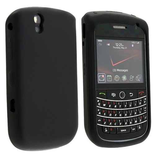 Black Silicone Skin Case Cover For Blackberry Bold 9650