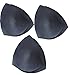 Cabales Smart Cups Bra Inserts 3 Pair in Set (6 Pieces) Black A/B