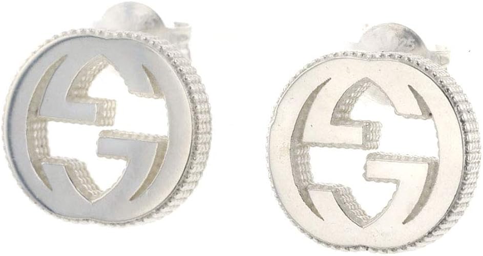 gucci interlocking earrings silver