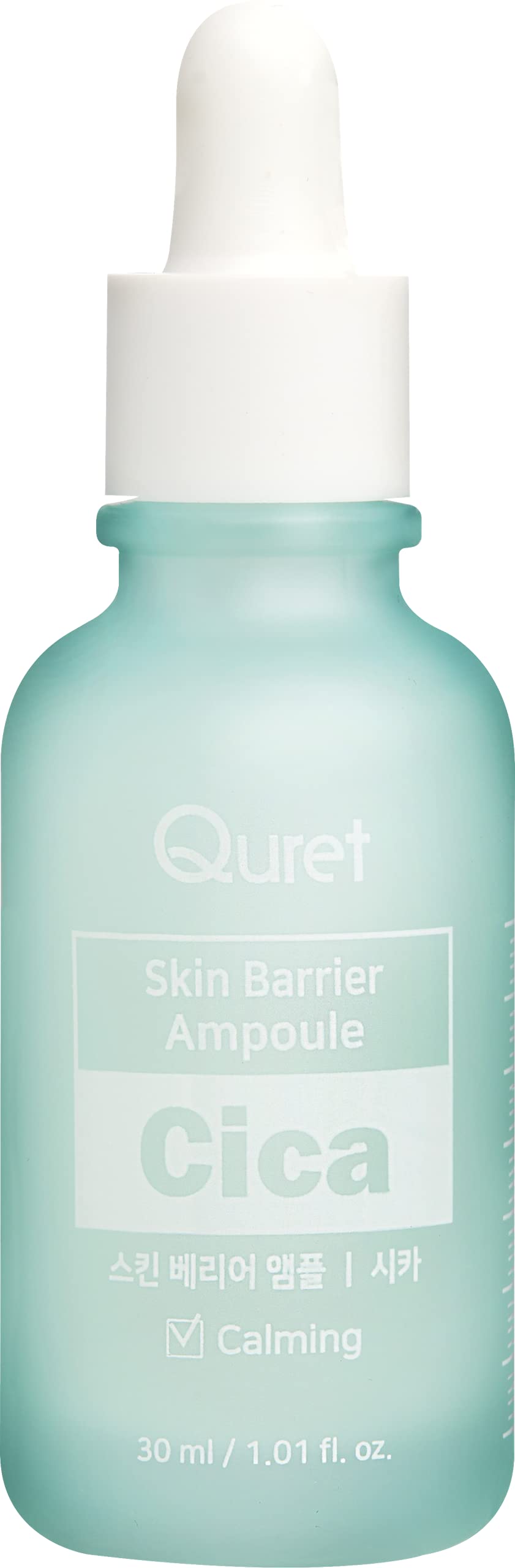 Quret Skin Barrier Cica Ampoule - Calming Hydrating Face Serum for Soft Smooth Skin - 30ml Clear