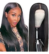 Straight Lace Front Wigs Human Hair for Black Women 180% Density Brazilian Straight Virgin Human ...