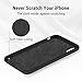 TORRAS [Love Series iPhone XR Case, Liquid Silicone Gel Rubber Slim Shockproof Case Cover with Soft Microfiber Lining Cushion Compatible with iPhone XR, Black