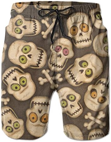 Skull, Background Mens Leisure Summer Beach Pants