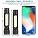 AERZETIX Rechargeable Led Tactical Flashlight, High Lumen Super Bright Led Flashlight, Waterproof Mini Handheld Light with COB Light, 4 Modes Zoomable LED Torch for Camping Emergency Use (2 Pack)