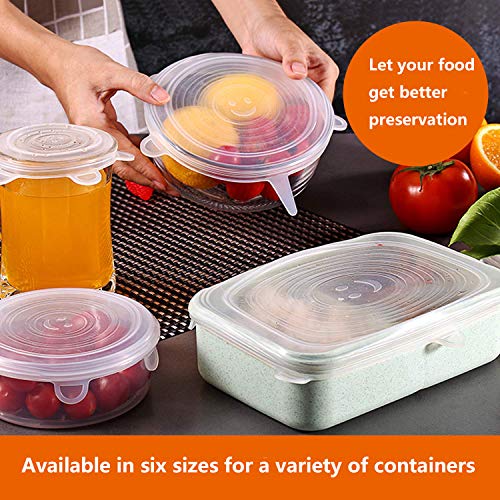6 Reusable+Silicone+Microwave+Flexible+Container