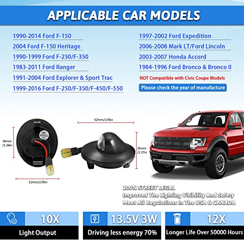 F150 License Plate Light Led Lamp Assembly Suitable for Ford F150