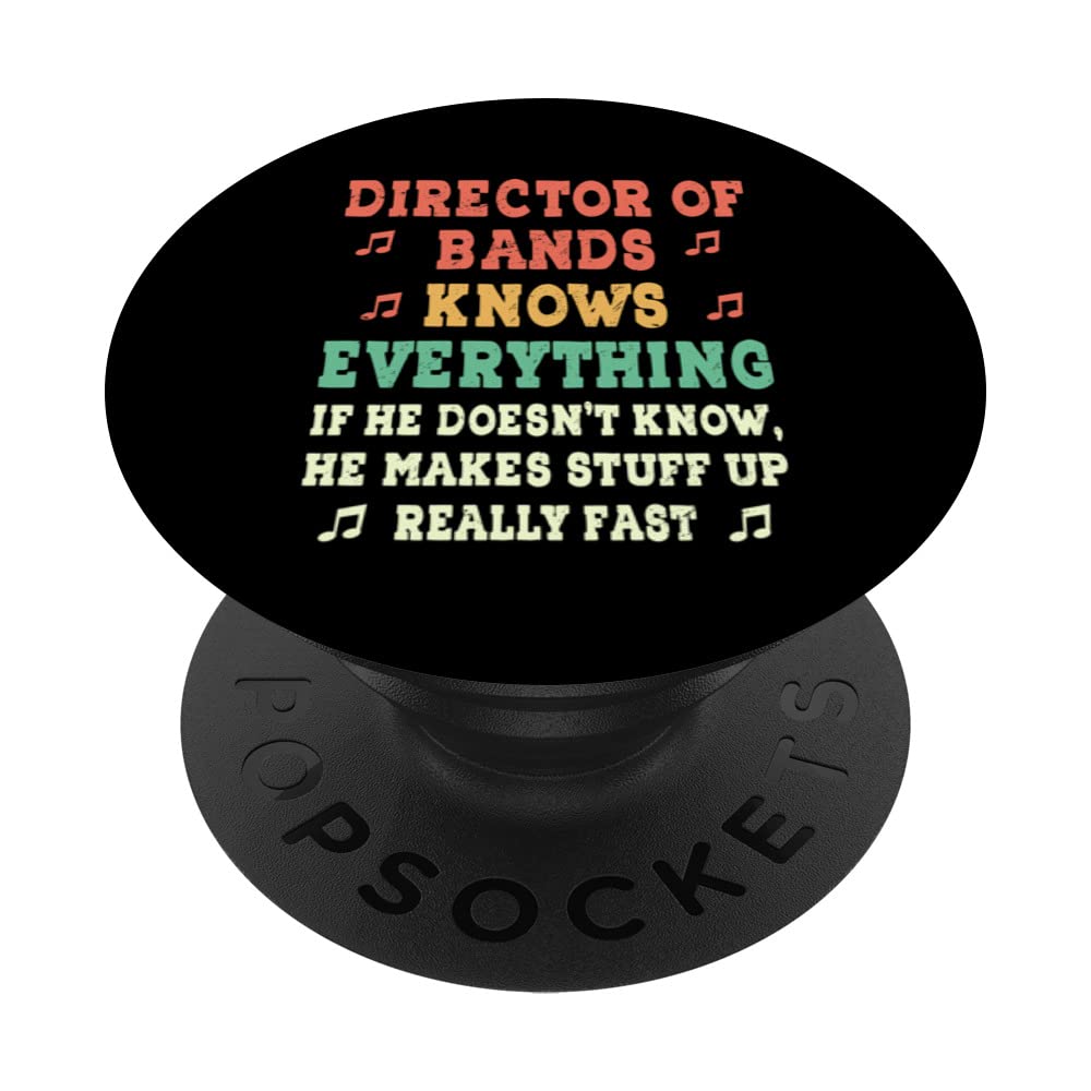 School Band Director - School Team Cheering Band Show PopSockets Swappable PopGrip