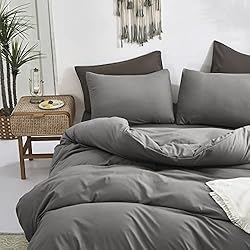 Luxlovery Grey Comforter Set California King Men