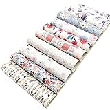 David Angie 9 Sheets Flower Printed Synthetic Leather Canvas Back 8