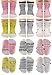 Tiny Captain Toddler Girls Grip Socks - Baby Toddler 1-3 Year Old Cat Socks Non Slip/Anti Skid Gift Set (Pink, White, Yellow - 6 Pairs, 1-3 Year Old)