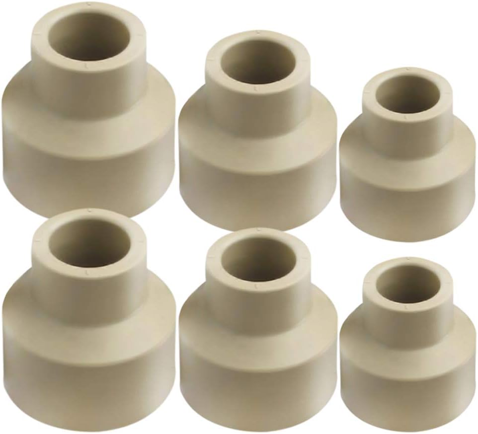 YOFASEN Feed Water Connection Fitting - 6 Pack Water Pipe Adapter for Home Garden Hose Parts Connectors,6 pieces,Two for each size