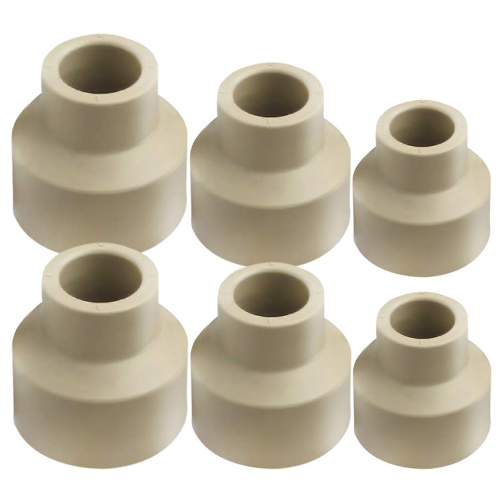 YOFASEN Feed Water Connection Fitting - 6 Pack Water Pipe Adapter for Home Garden Hose Parts Connectors,6 pieces,Two for each size