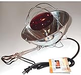 Infrared Light - Heat Therapy Lamp - Teflon Coated Bulb & Heavy Duty Clamp Kit