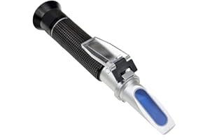 BOWONG Alcohol Refractometer 0~80% for Liquor Spirit Alcohol Volume Percent Measurement with Automatic Temperature Compensation (ATC)