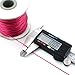 BEADNOVA 1mm Waxed Cotton Beading Cord Waxed String Wax Coating Cord for Jewelry Making 100 Yards Roll Spool, Fuchsia