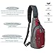 Coreal Sling Shoulder Bag Crossbody Backpack Chest Pack Mini Outdoor Daypack Red
