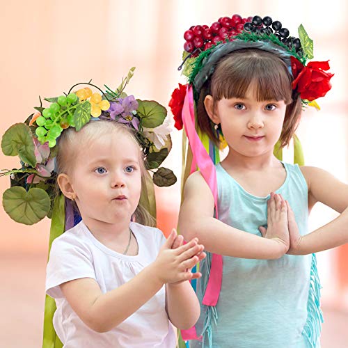 BigOtters 10 Bunches Artificial Grapes, Fake Grapes Simulation Decorative Lifelike Frosted Rubber Grapes Clusters for Wedding Wine Kitchen Centerpiece Decor Faux Fruit Props (5 Colors,2 Size)