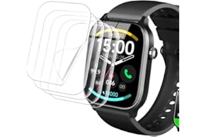 Tznzxm [5 Pack] screen protector Compatible with Amazfit Bip 6 Smart Watch, Case Friendly HD Clear [Anti-Scratch] [Bubble Free] [Anti-Fingerprint] PET Film for Amazfit Bip 6 1.97" Smartwatch