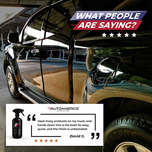 Autoamerics Hybrid Car Wax Sealant Spray - Most Advanced Quick Detailer Top Coat Polish and Sealer - with Liquid Carnauba for a Deep Hydrophobic Mirror Shine on All Surfaces - 16 Ounces Detailing Kit - Thumbnail 6