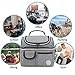 Lunch Tote Bag & Reusable Sandwich Bag Bundle - Double Compartment Lunch Tote and snack Ziploc Bag - Food Grade Quality -Insulated Lunch Box for Kids Women Men - Eco-Friendly Travel Lunch Cooler
