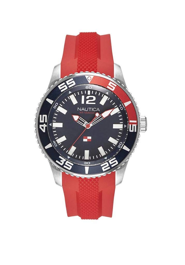 Nautica Men Analog Japanese Quartz Watch with Silicone Strap NAPPBP903