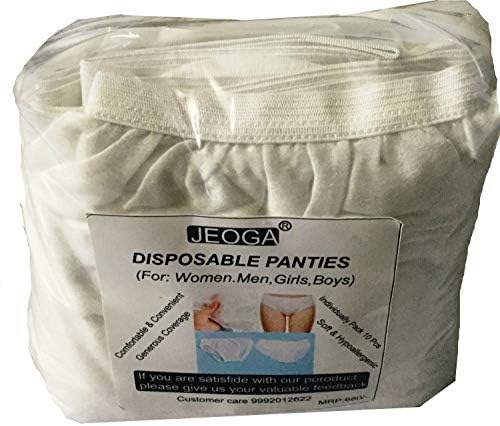 JEOGA Menstrual Pad with Disposable Panty (White, Free Size) -Pack of 5