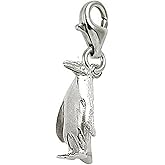 Penguin Charm With Lobster Claw Clasp, Charms for Bracelets and Necklaces