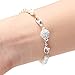 Dsmile Magnetic Jewelry Clasps Rhinestone Ball Style for Jewelry Necklace Bracelet,10 mm Gold/Silver Plated 12 Sets
