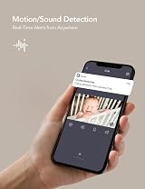 nooie 2K Baby Monitor Pet Camera 360 Pan Tilt Wi-Fi App Night Vision Alexa view 5
