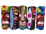 All Seas Imports Set of (5) Vibrant Wooden Handcarved 12