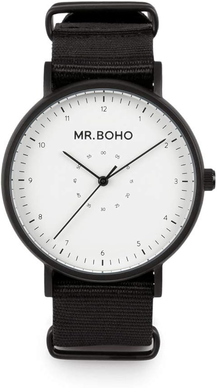 MR. BOHO Reloj Analógico para Adultos Unisex de Cuarzo con ...