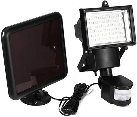 Hapyny Solar Strahler 60 Led Solarleuchten Solarstrahler Leuchte Mit Bewegungsmelder Selbsteinstellende Lampen Fur Garten Gartenhaus Und Werkstatt Energieklasse A Amazon De Beleuchtung